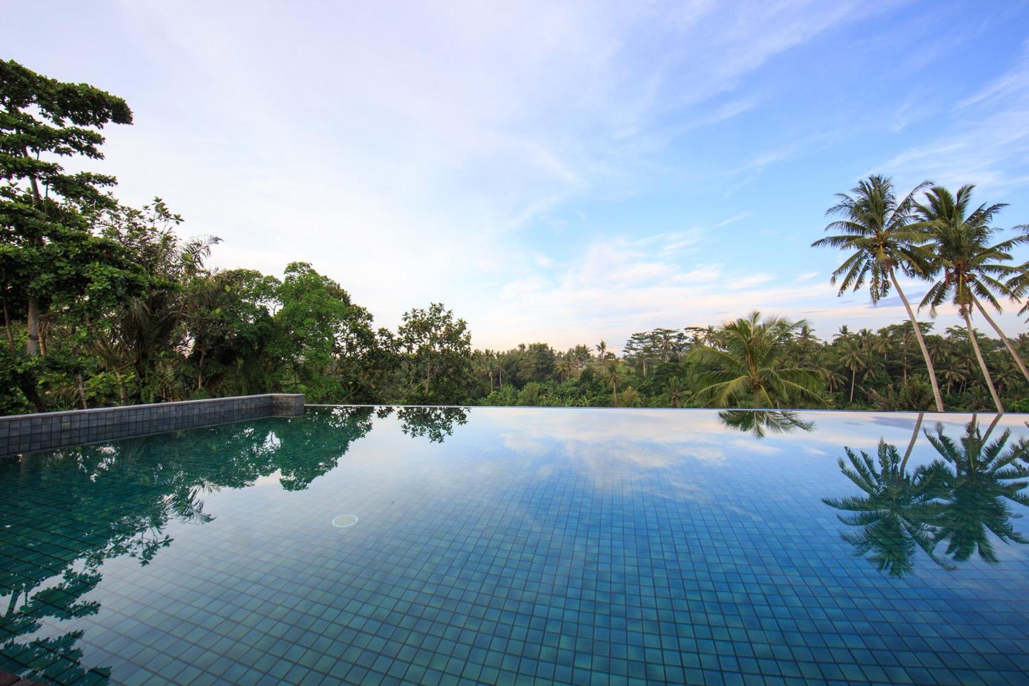 فندق Tejaprana Bisma - Chse Certified أوبود المظهر الخارجي الصورة Infinity pool at the Alila Manggis